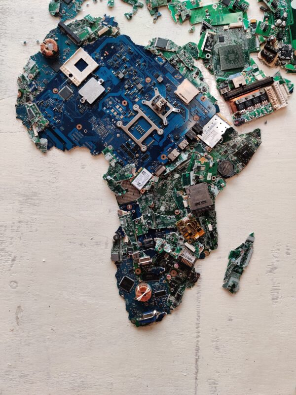 Upcycled electronic waste, sustainable ways of living